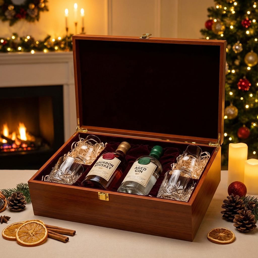 Festliches Geschenkset mit Spirituosen